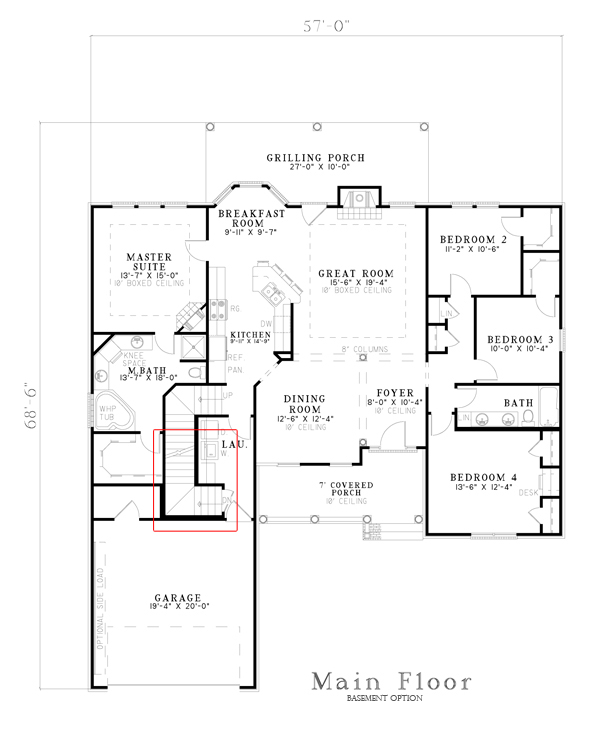 Basement Option Stair Location