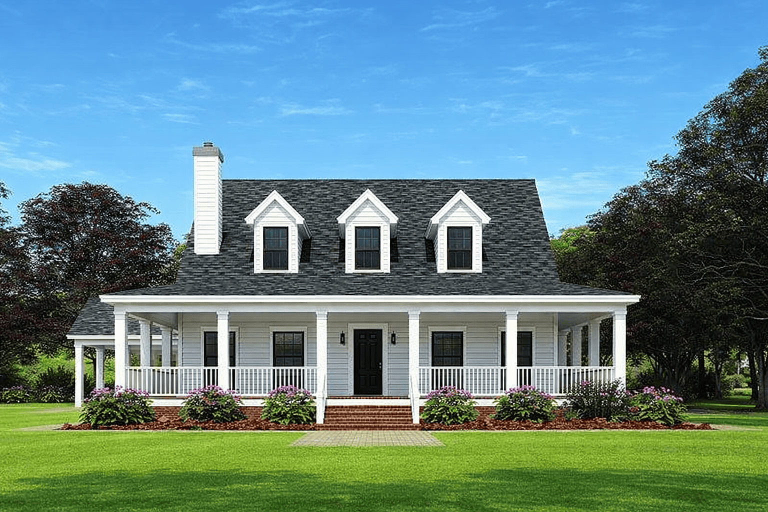 4-Bedroom, 2039 Sq Ft Southern Country Home - Plan #153-1454 - Main Exterior