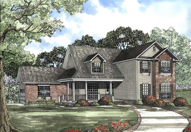 4-Bedroom, 2810 Sq Ft Craftsman Home Plan - 153-1479 - Main Exterior