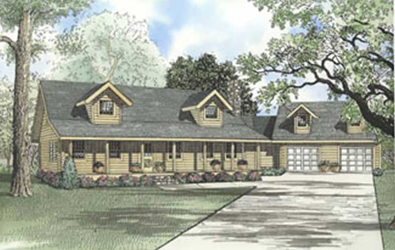 3-Bedroom, 2181 Sq Ft Cape Cod House Plan - 153-1480 - Front Exterior