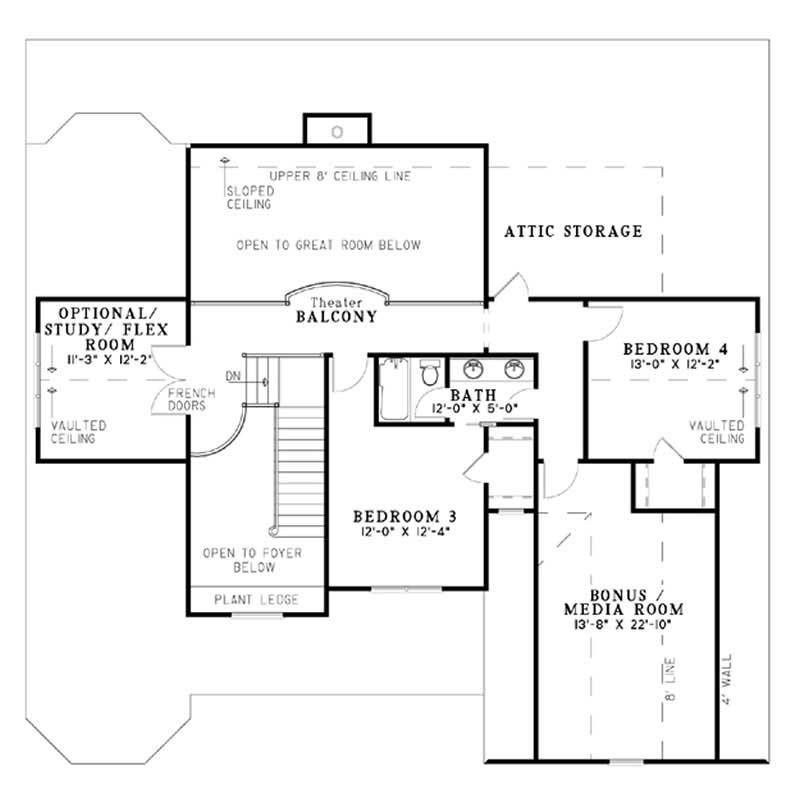 FLOOR PLAN SECOND STORY & Bonus Area