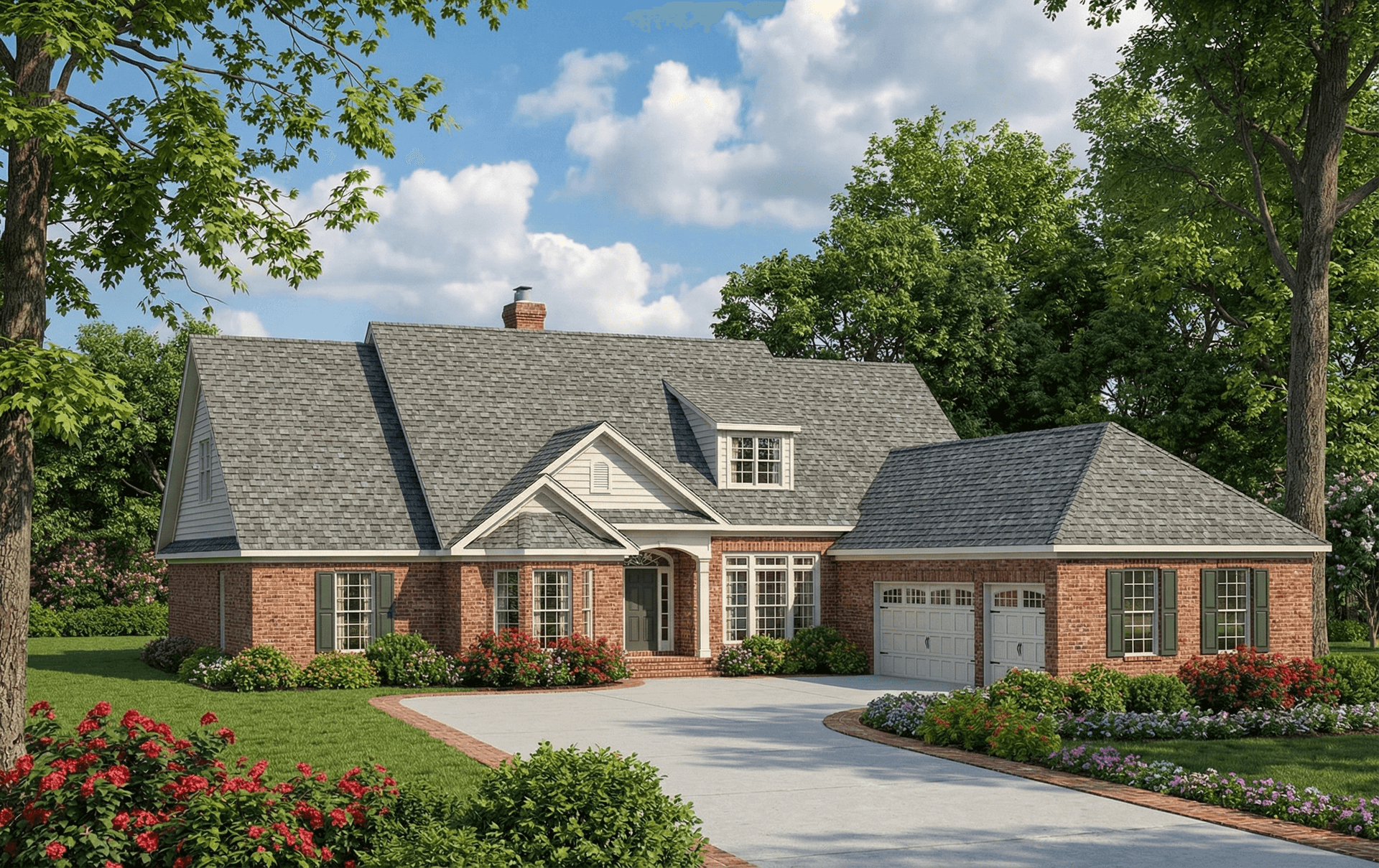 5-Bedroom, 3077 Sq Ft European House Plan - 153-1568 - Front Exterior