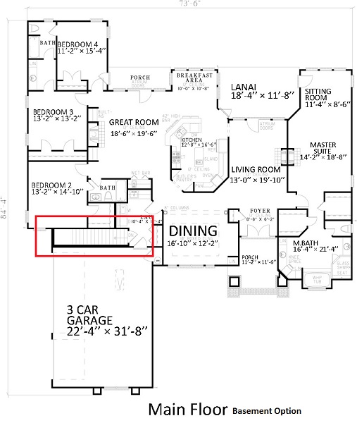 Floor Plan Main Level