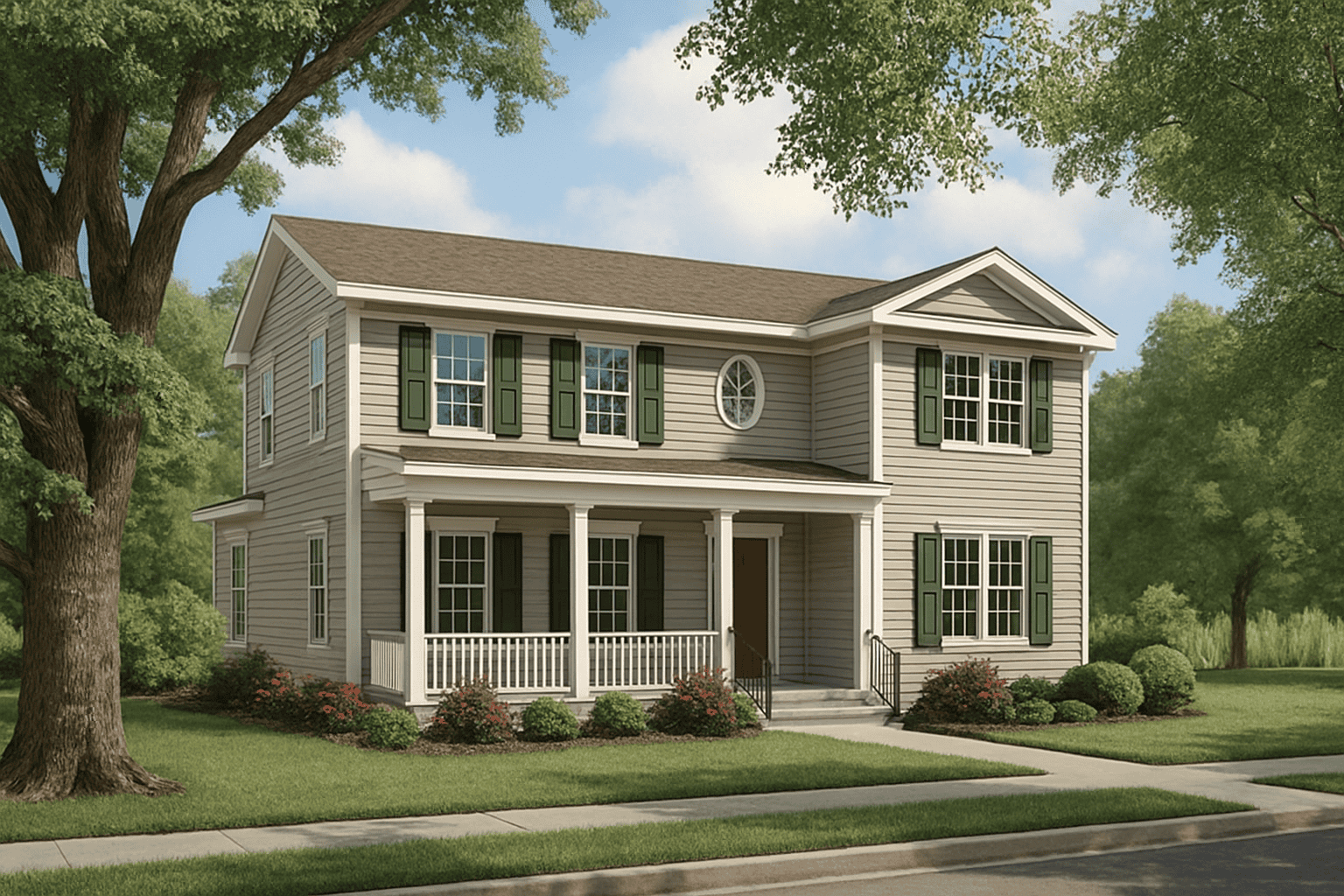 3-Bedroom, 1559 Sq Ft Country Home Plan - 153-1598 - Main Exterior