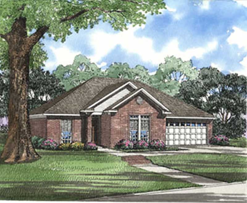 3-Bedroom, 1466 Sq Ft French Home Plan - 153-1605 - Main Exterior