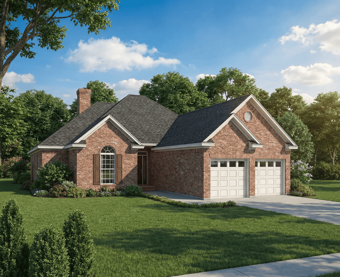 3-Bedroom, 1601 Sq Ft Country House Plan - 153-1631 - Front Exterior