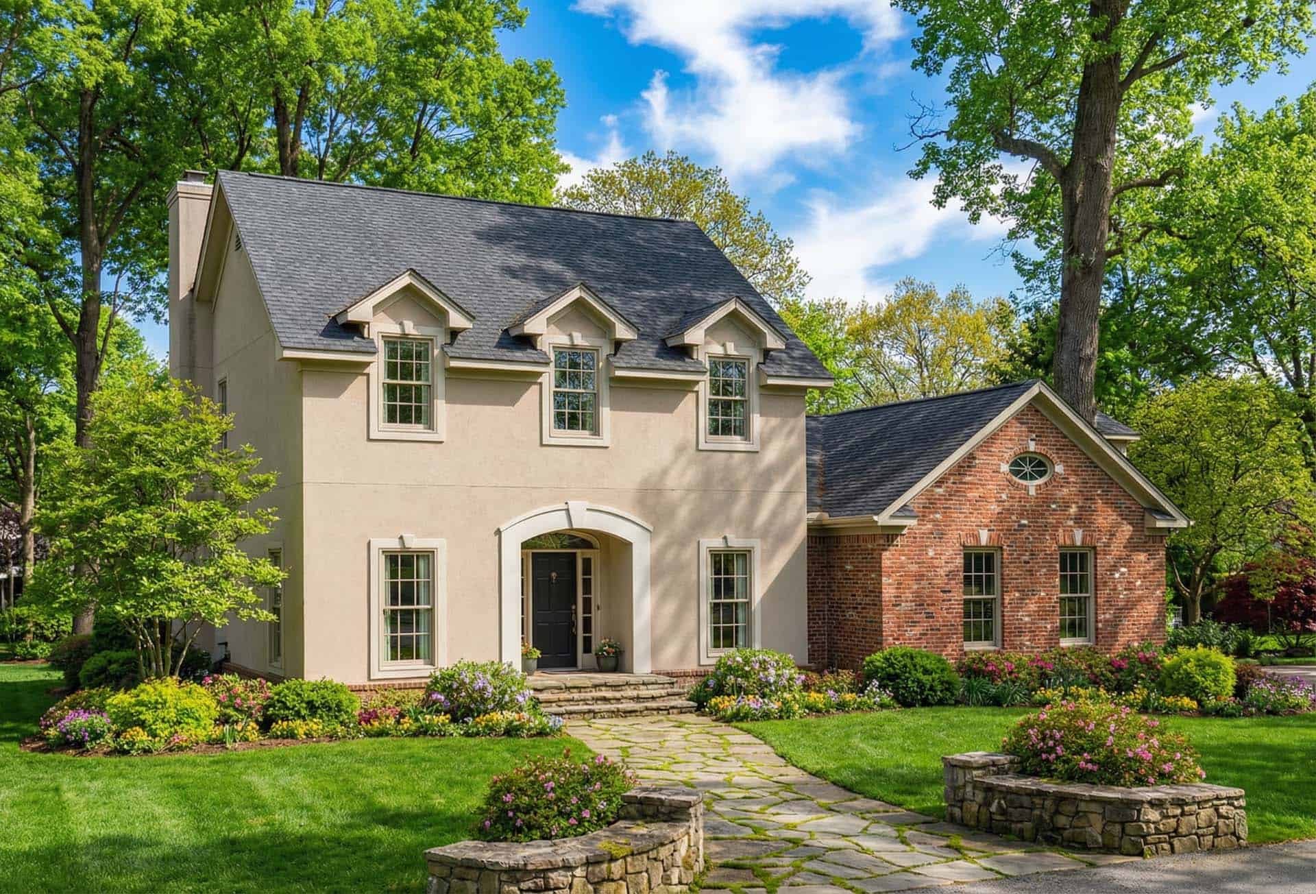 3-Bedroom, 2288 Sq Ft Colonial Home Plan - 153-1632 - Main Exterior