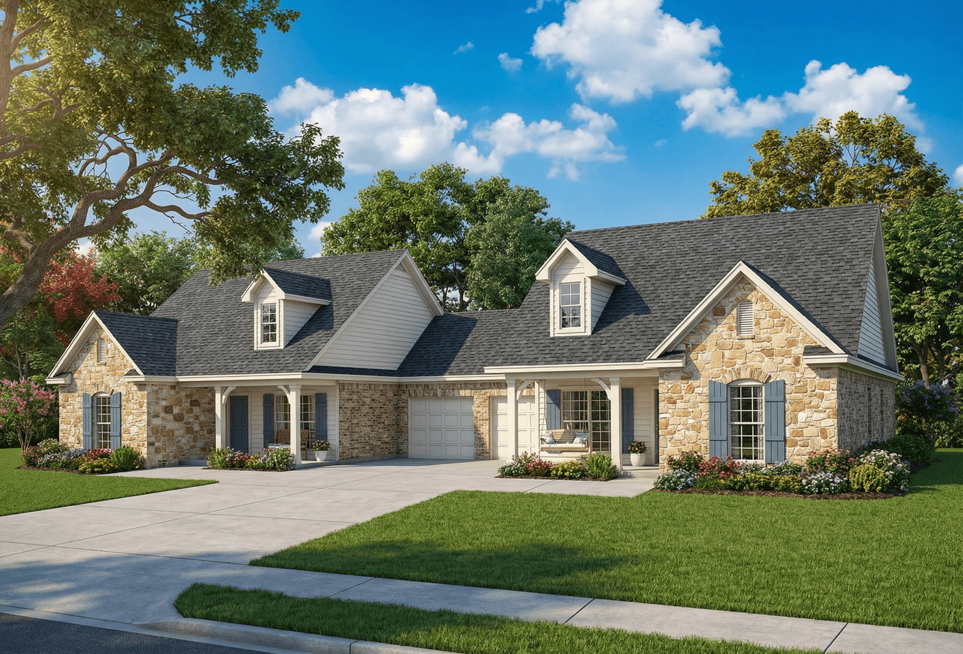 6-Bedroom, 2854 Sq Ft Multi-Unit Home Plan - 153-1646 - Main Exterior