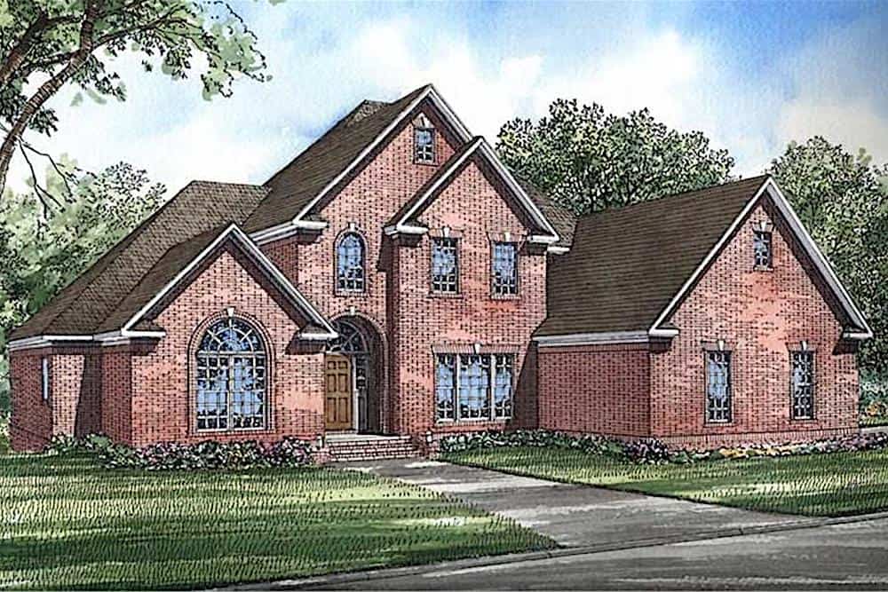 3-Bedroom, 3108 Sq Ft European Home - Plan #153-1654 - Main Exterior