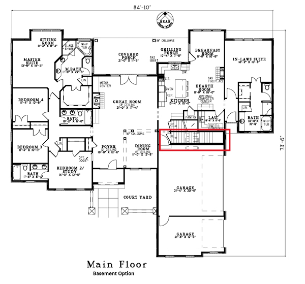Basement Option Stair Location