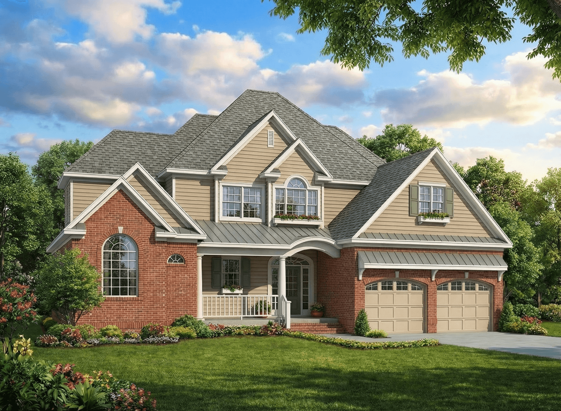 4-Bedroom, 2642 Sq Ft Ranch Home Plan - 153-1729 - Main Exterior