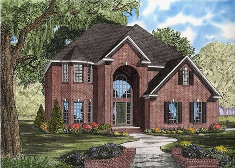 3-Bedroom, 2435 Sq Ft European House Plan - 153-1738 - Front Exterior