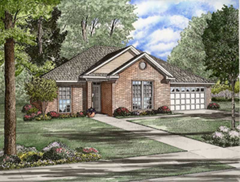 4-Bedroom, 1756 Sq Ft Ranch Home Plan - 153-1739 - Main Exterior