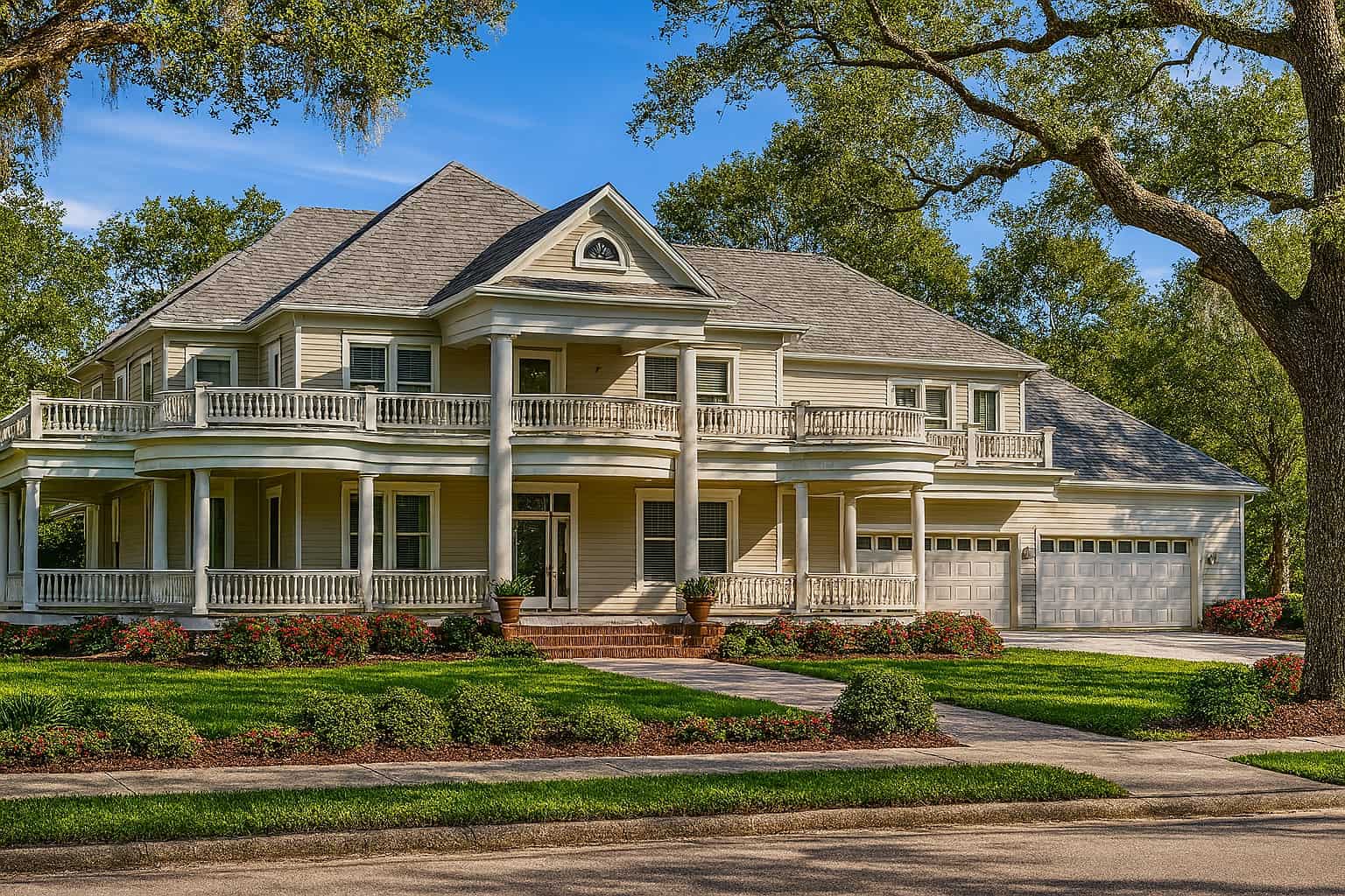 5-Bedroom, 7870 Sq Ft Colonial House Plan - 153-1742 - Front Exterior