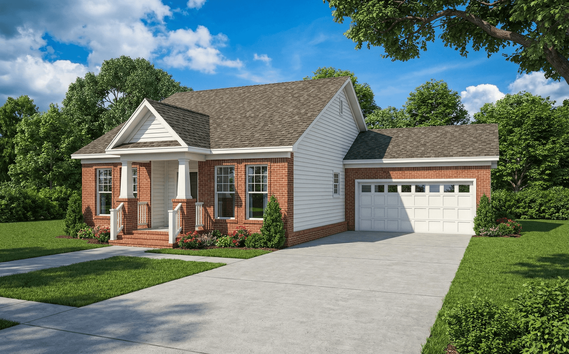3-Bedroom, 1252 Sq Ft European Home Plan - 153-1758 - Main Exterior