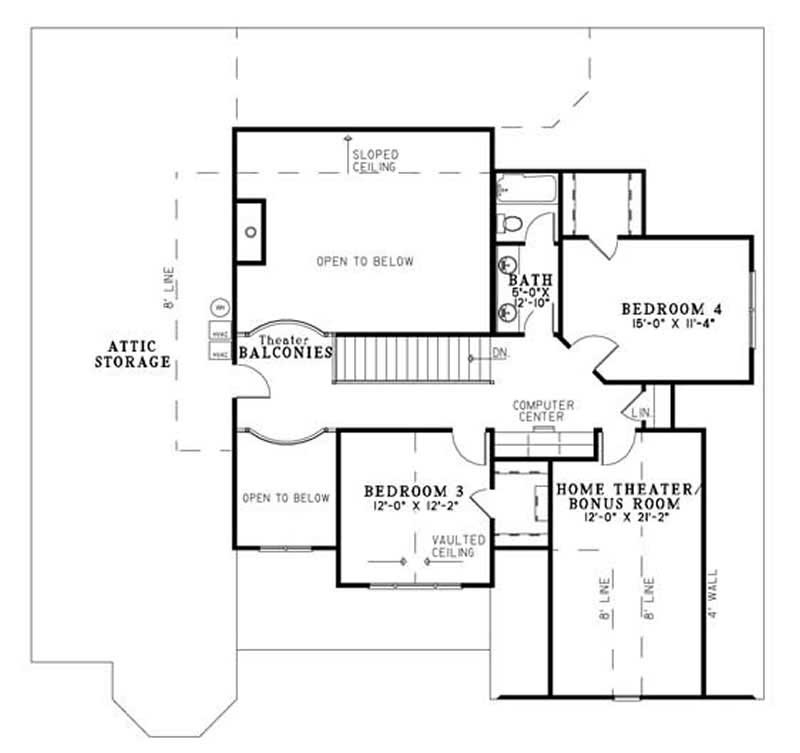 FLOOR PLAN SECOND STORY & Bonus Area