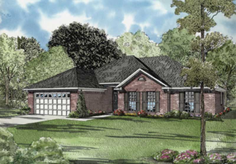 3-Bedroom, 1749 Sq Ft Ranch Home Plan - 153-1784 - Main Exterior