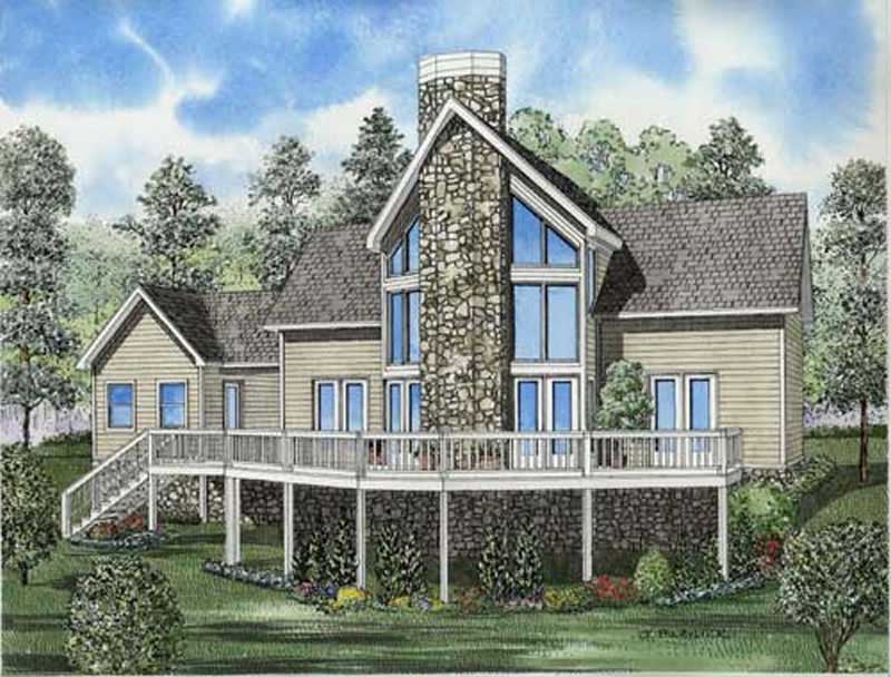 2-Bedroom, 1408 Sq Ft Contemporary House Plan - 153-1791 - Front Exterior