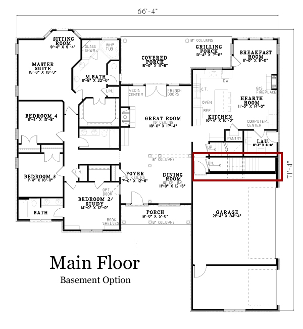 Floor Plan Main Level