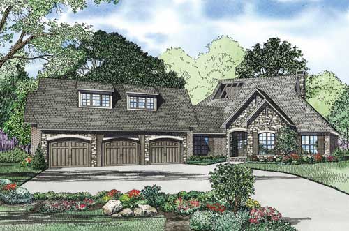 4-Bedroom, 2716 Sq Ft Southern Home Plan - 153-1794 - Main Exterior
