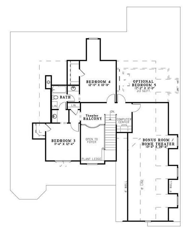 SECOND LEVEL FLOOR PLAN