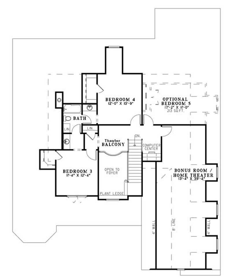 SECOND LEVEL FLOOR PLAN