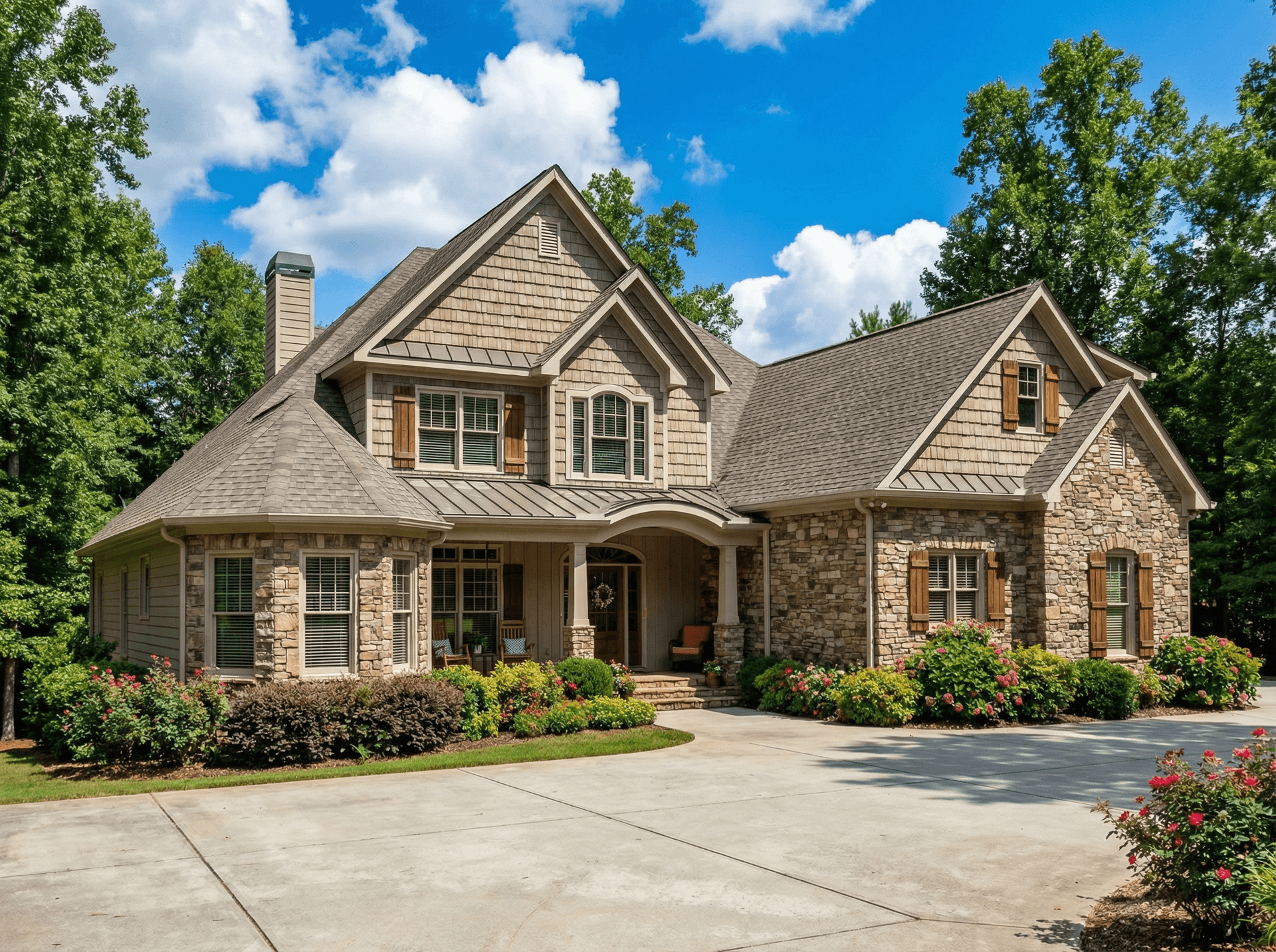 4-Bedroom, 2852 Sq Ft Craftsman House Plan - 153-1798 - Front Exterior