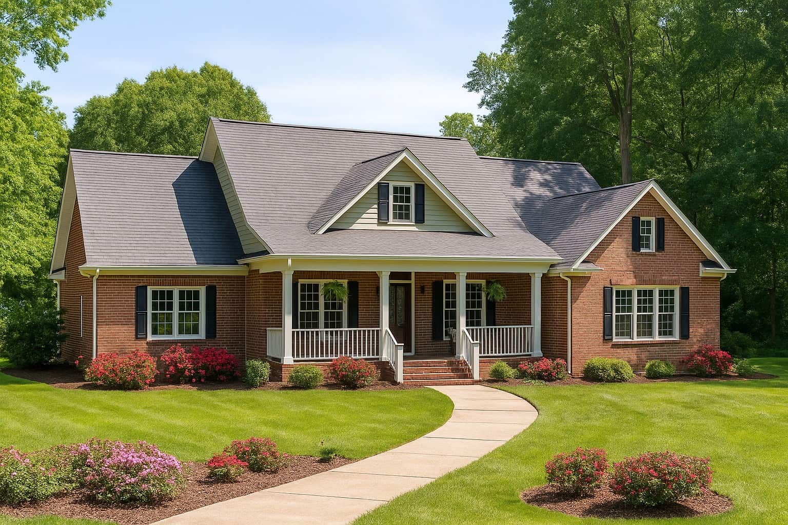 4-Bedroom, 2261 Sq Ft Southern House Plan - 153-1821 - Front Exterior