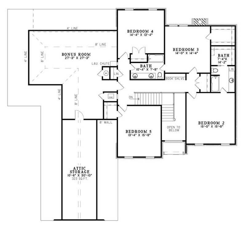 SECOND LEVEL FLOOR PLAN
