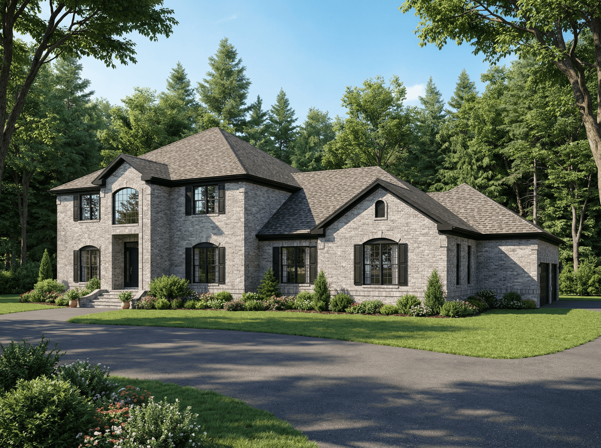 4-Bedroom, 4468 Sq Ft Luxury Home Plan - 153-1834 - Main Exterior