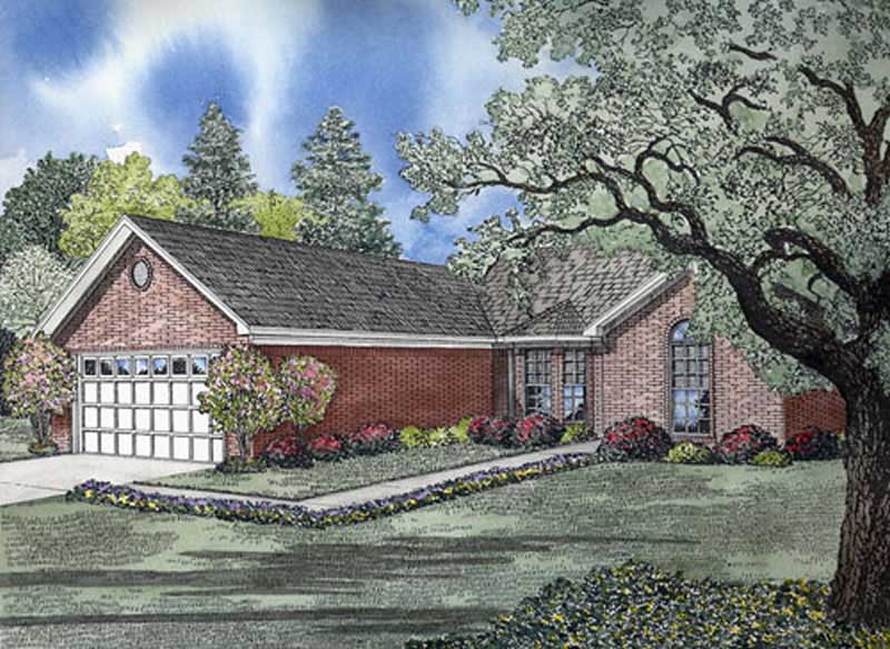 3-Bedroom, 1462 Sq Ft Small House Plans - 153-1836 - Front Exterior