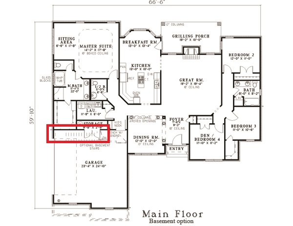 Floor Plan Main Level