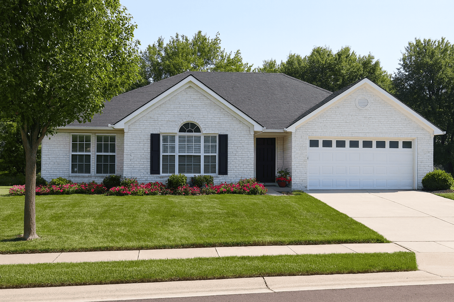 3-Bedroom, 1680 Sq Ft Ranch House Plan - 153-1859 - Front Exterior