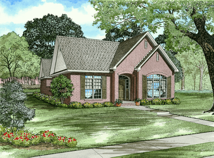 3-Bedroom, 1923 Sq Ft Ranch House Plan - 153-1874 - Front Exterior