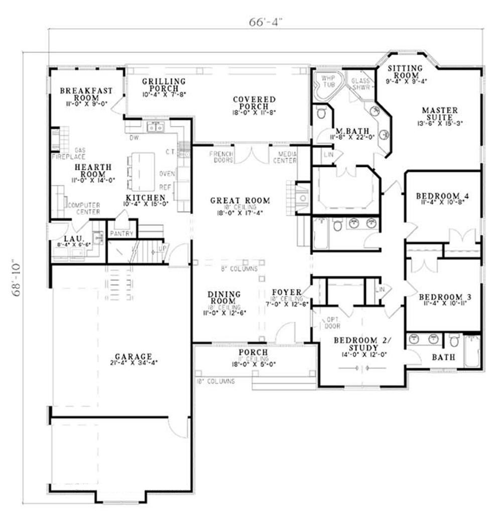 European, Traditional, Arts and Crafts House Plans - Home Design NDG ...