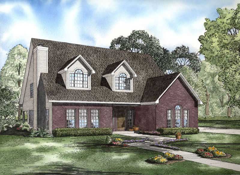 3-Bedroom, 2545 Sq Ft Cape Cod Home Plan - 153-1894 - Main Exterior