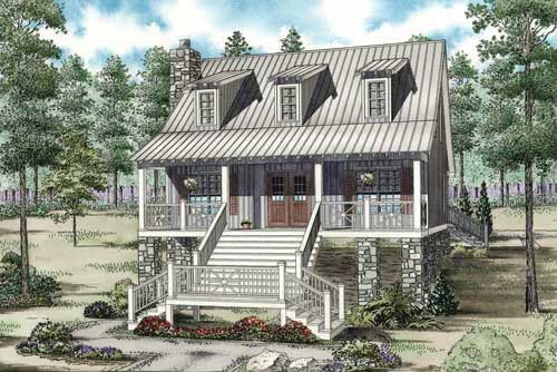 3-Bedroom, 1544 Sq Ft Coastal House Plan - 153-1908 - Front Exterior