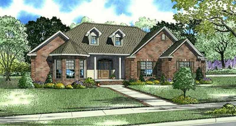 4-Bedroom, 2885 Sq Ft Country House Plan - 153-1917 - Front Exterior