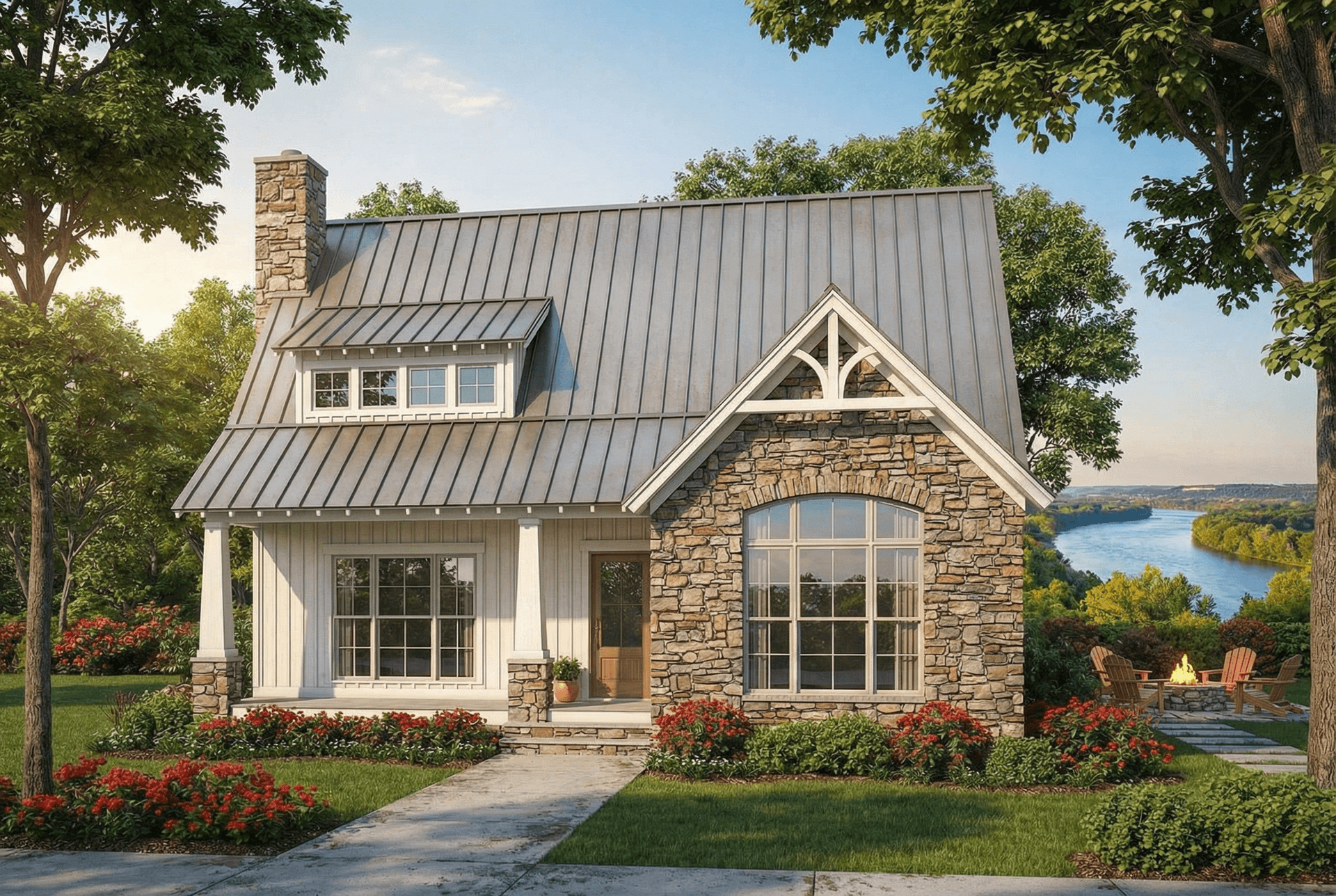 3-Bedroom, 1874 Sq Ft Cottage Home - Plan #153-1952 - Main Exterior