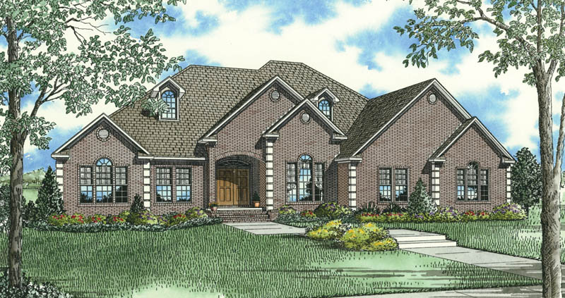 3-Bedroom, 3050 Sq Ft Ranch House Plan - 153-1953 - Front Exterior