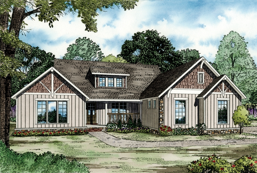 3-Bedroom, 1917 Sq Ft Ranch Home Plan - 153-2030 - Main Exterior