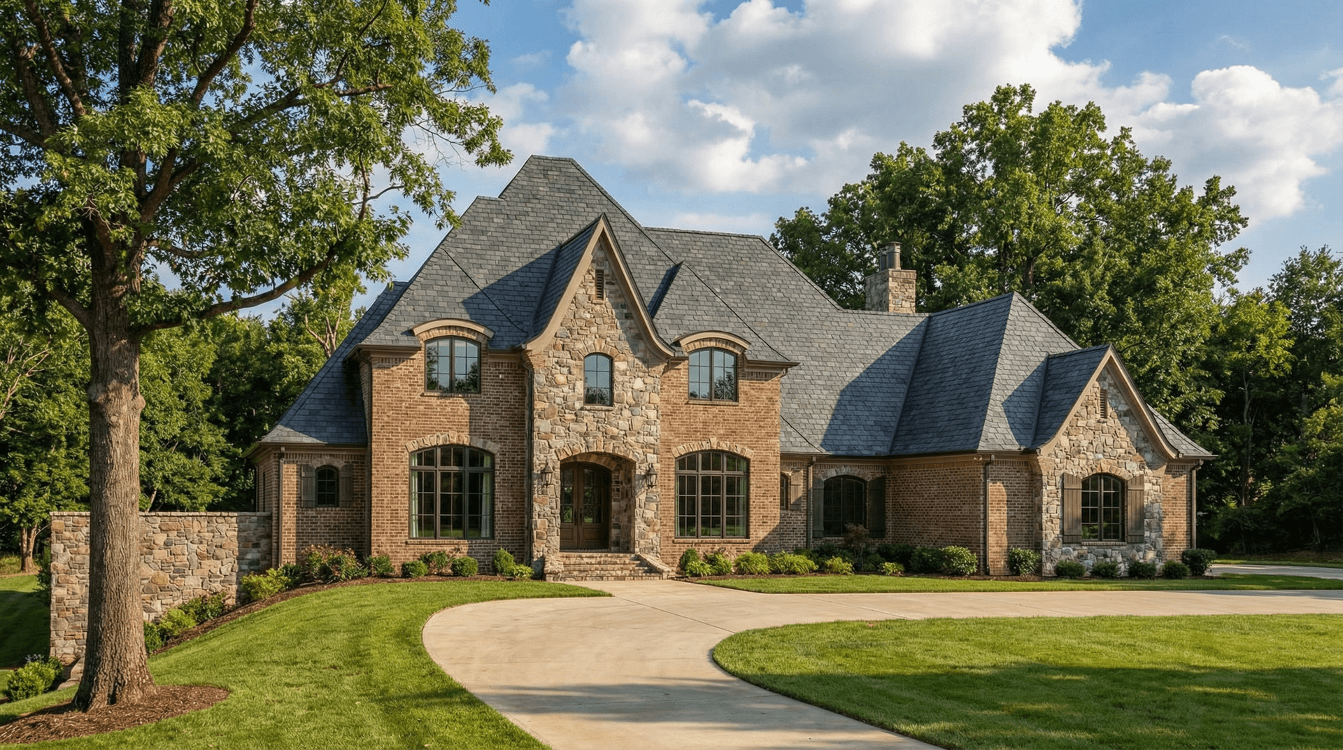4-Bedroom, 6096 Sq Ft European Home Plan - 153-2035 - Main Exterior