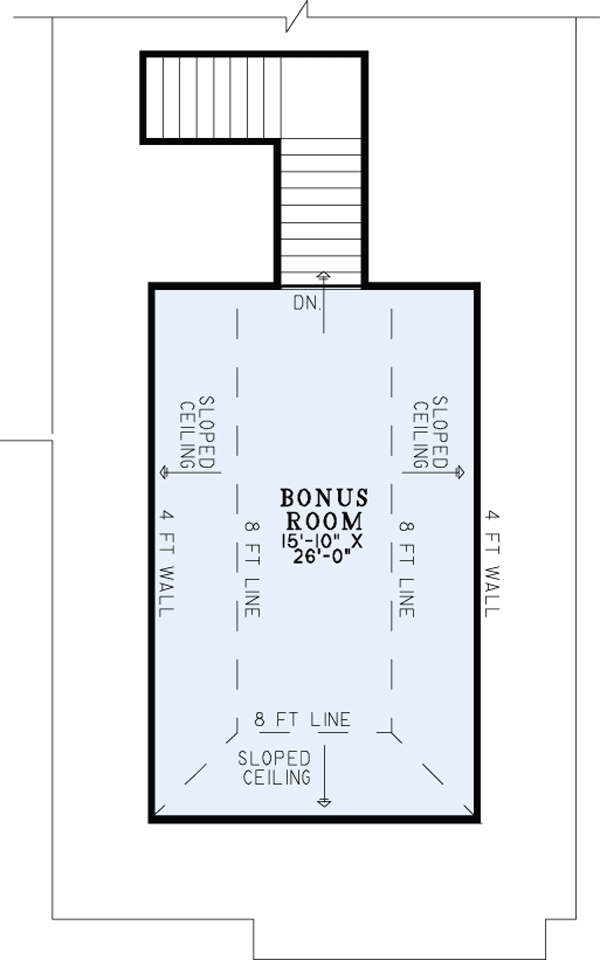 Floor Plan Bonus Room