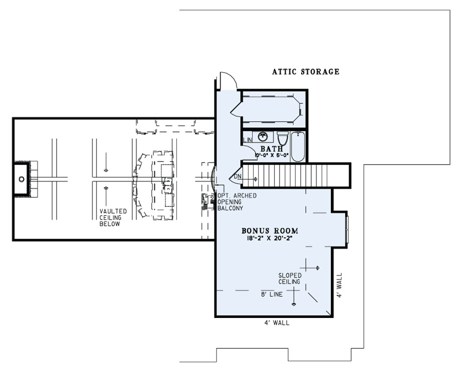Floor Plan Bonus Room