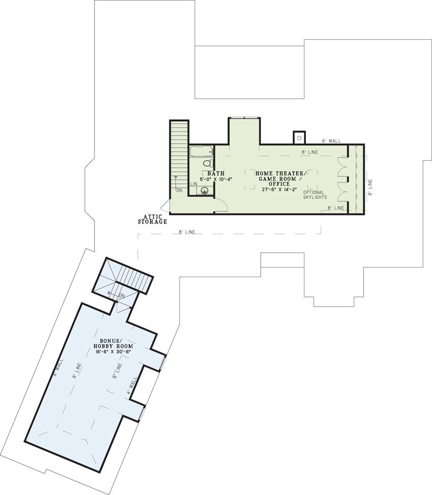Floor Plan Bonus Room