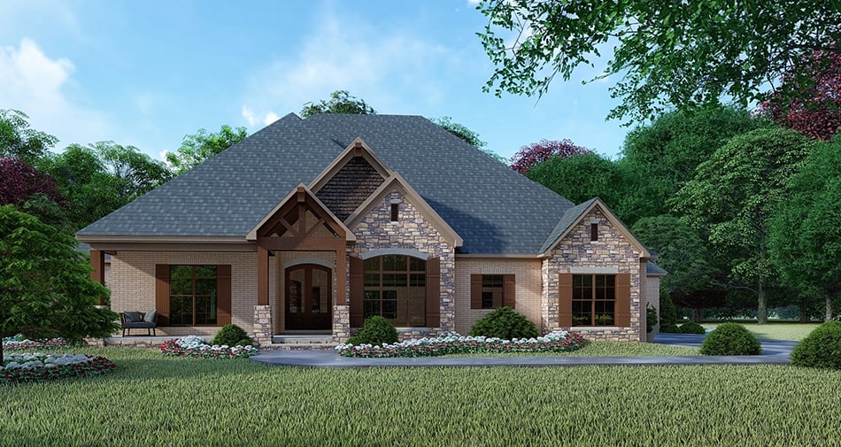 4-Bedroom, 2688 Sq Ft Country Home  - Plan #153-2064 - Main Exterior