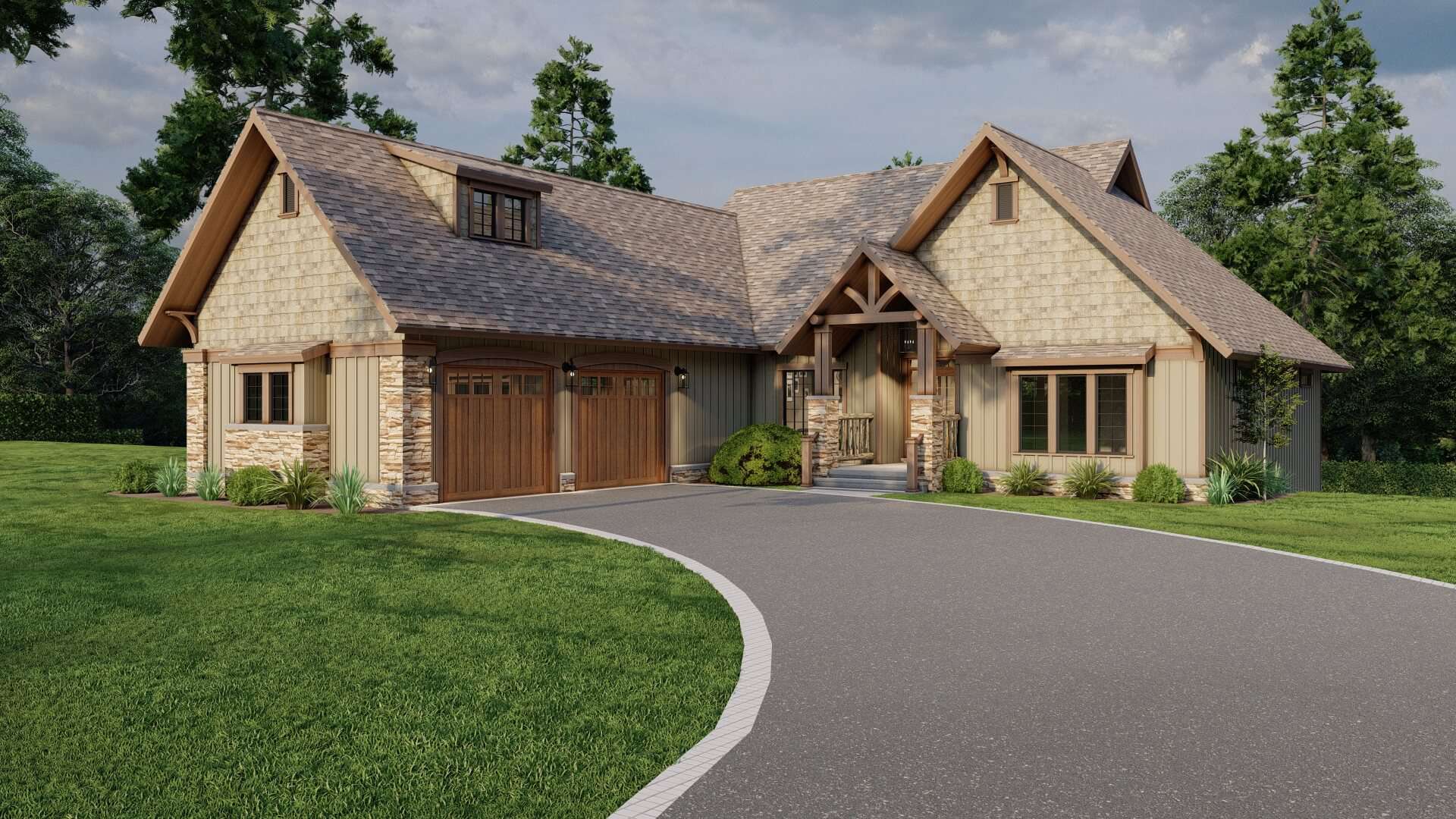 Craftsman Home Plan - 4 Bedrms, 3.5 Baths - 3447 Sq Ft - #153-2113