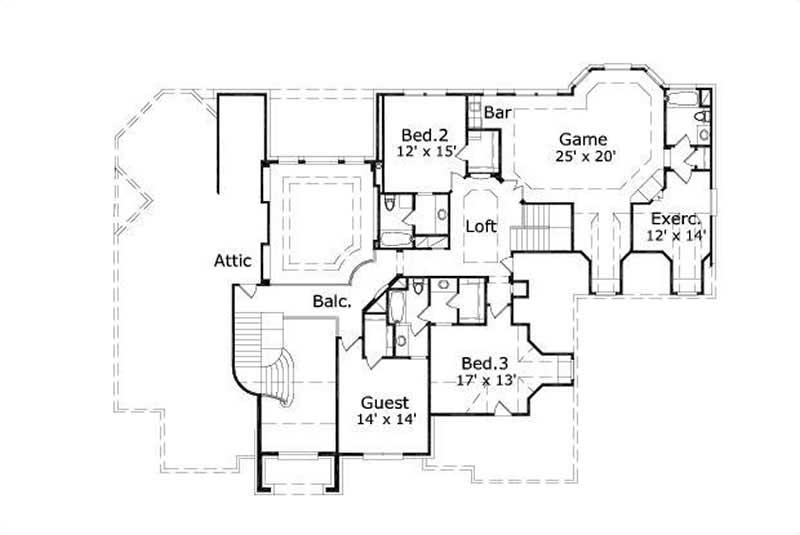 SECOND  STORY FLOOR PLAN
