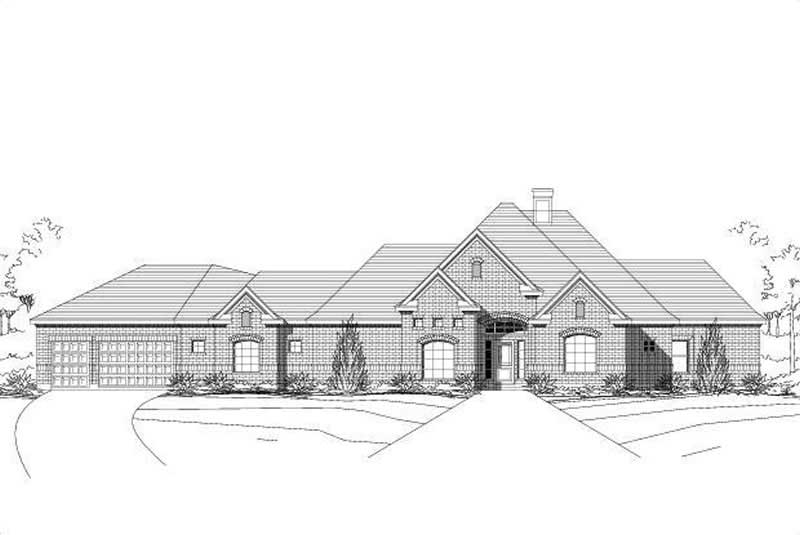 4-Bedroom, 2804 Sq Ft Ranch House Plan - 156-1007 - Front Exterior