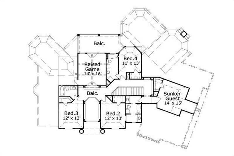 SECOND STORY FLOOR PLAN